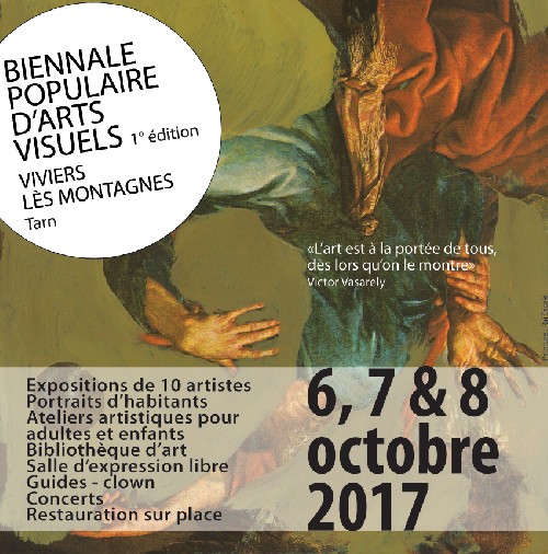Champs Visuels - Biennale Populaire d'Arts Visuels - 1° édition Viviers Lès Montagnes 2017
