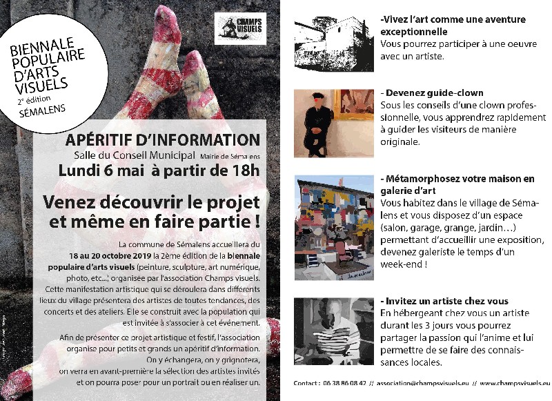 Afin de présenter ce projet artistique et festif, l'association a organisé pour petits et grands un apéritif d'information, le 6 mai à 18h à la salle...